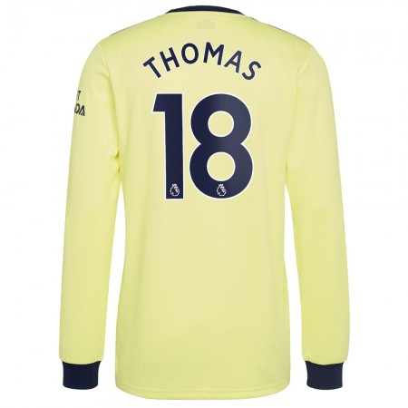 Fotballdrakt Arsenal Thomas Partey 18 Bortetrøye 2021-2022 Langermet